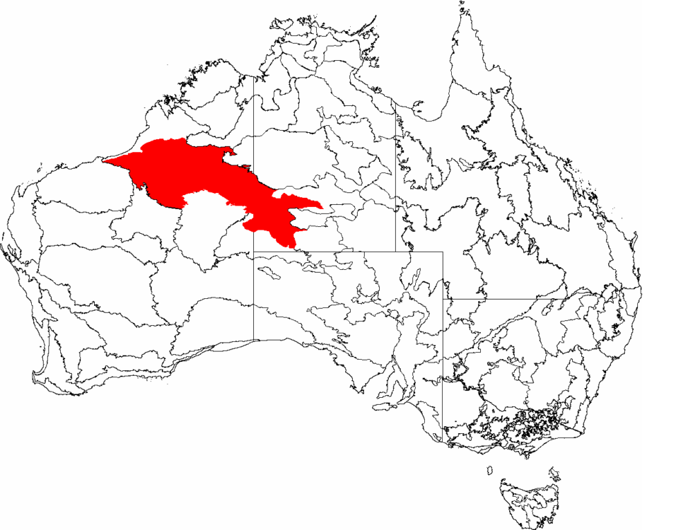 Lage Große Sandwüste in Australien